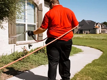 Pest control exterior spraying